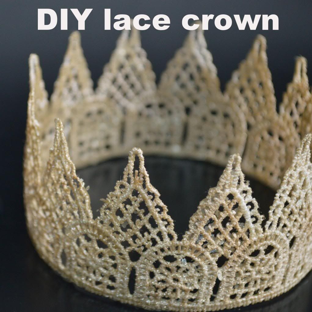 easy DIY lace crown