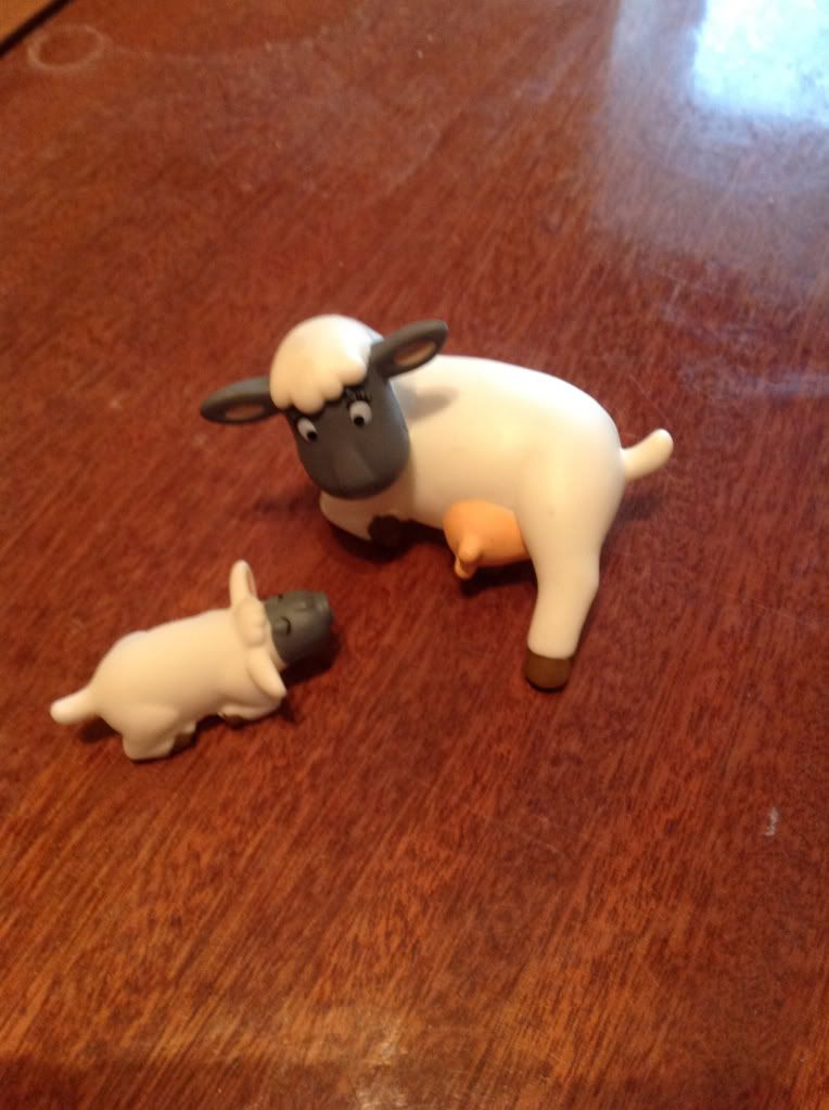 Животные на Ферме №41: овечка, ягнёнок