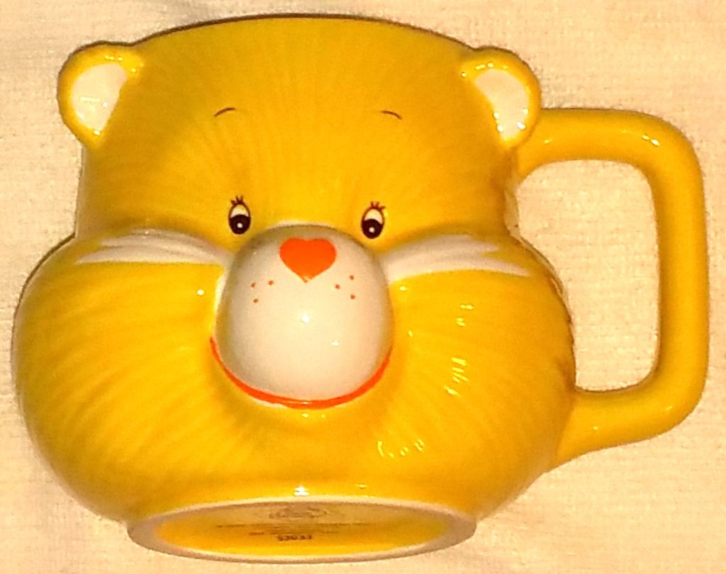 Funshine Bear Care Bears Ceramic Cup 1984 by American Greetings Corp