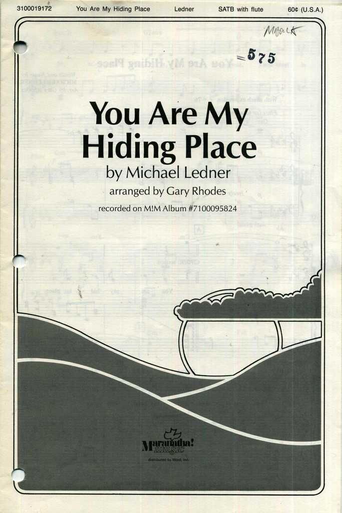 You Are My Hiding Place Satb with Flute Sheet Music