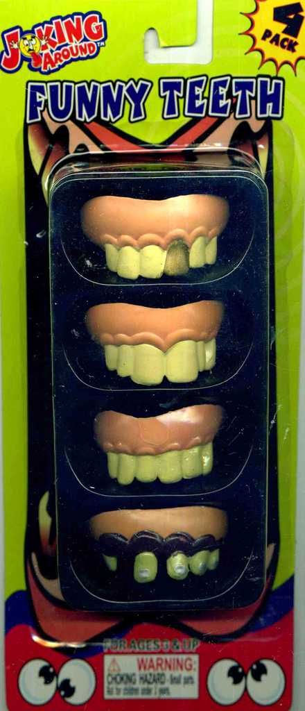 Joking Around Funny Teeth 4 Pack