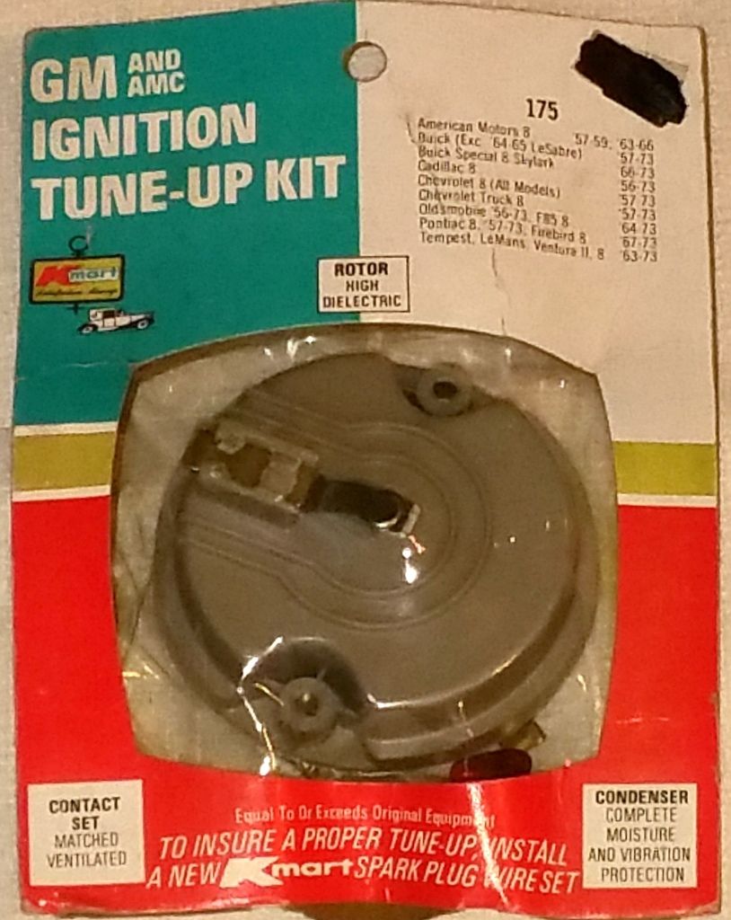 GM and AMC Ignition Tune-Up Kit 175 Rotor High Dielectric Contact Set Matched Ventilated by General Motors