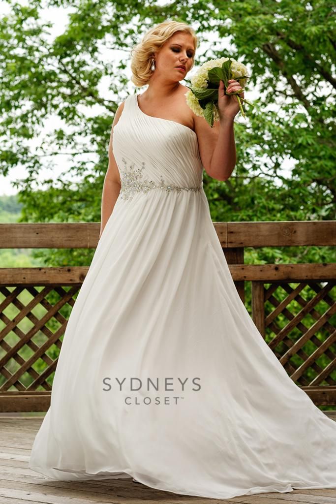 Sydney's Closet Women's Plus Size Devoted Forever Bridal Gown