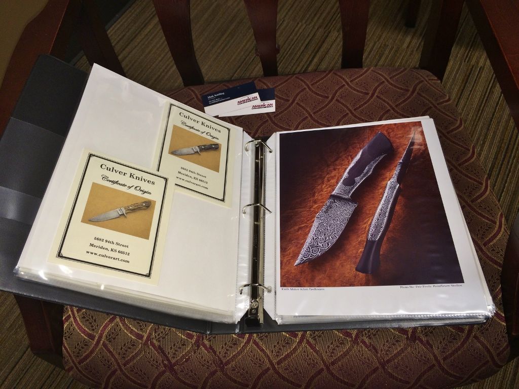 Knife Records and Catalog Getting Organized